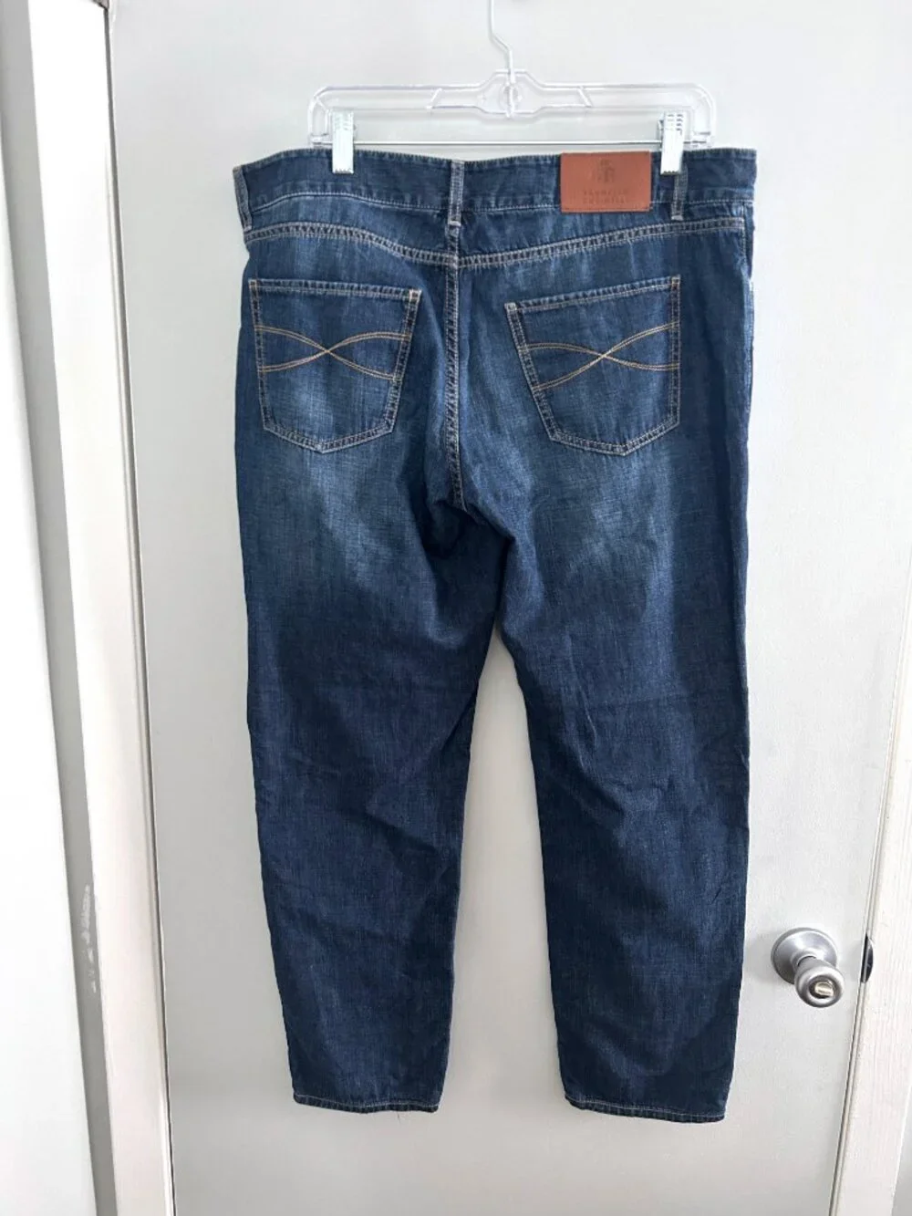 Brunello Cucinelli Italian Designer Jeans Traditional Fit Button Fly Size 54